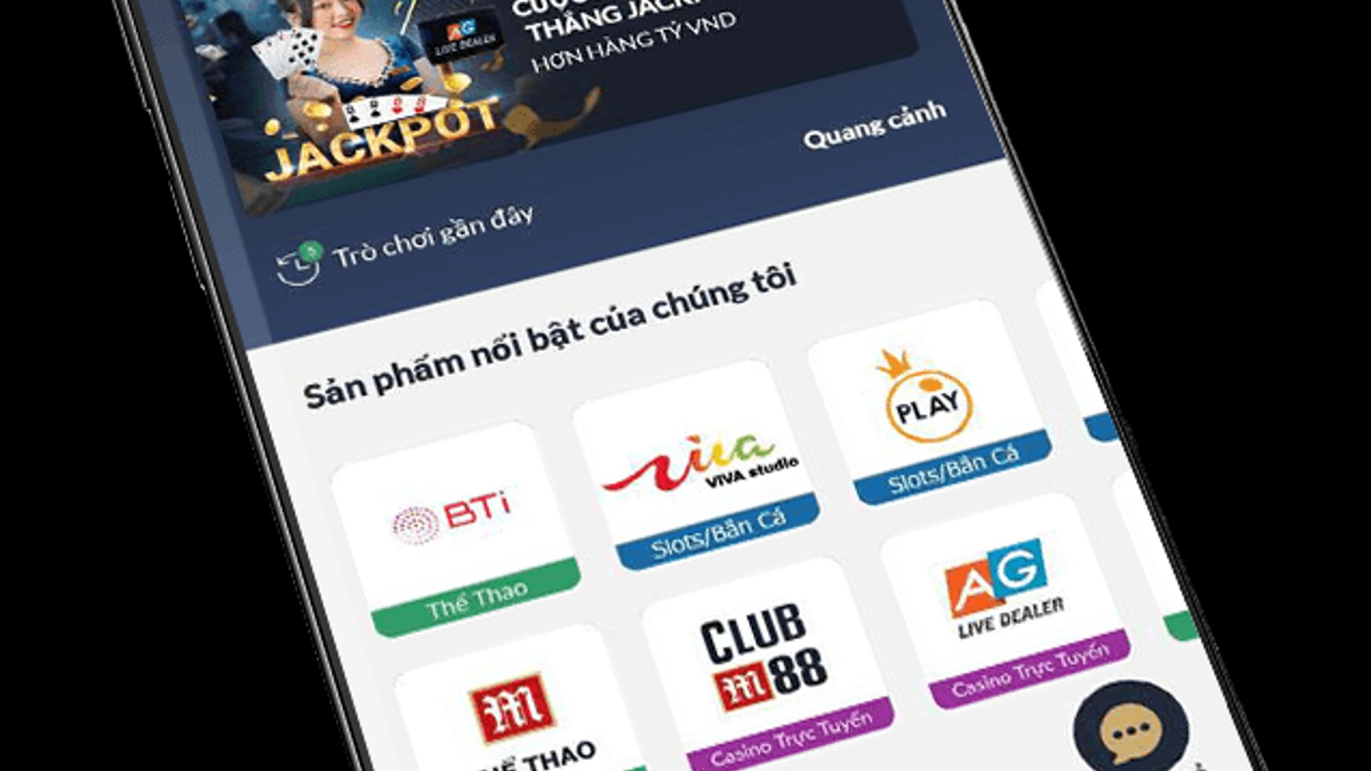 Giao diện APP J88 trên điện thoại